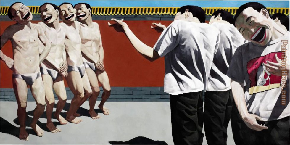 execution painting - Yue Minjun execution art painting